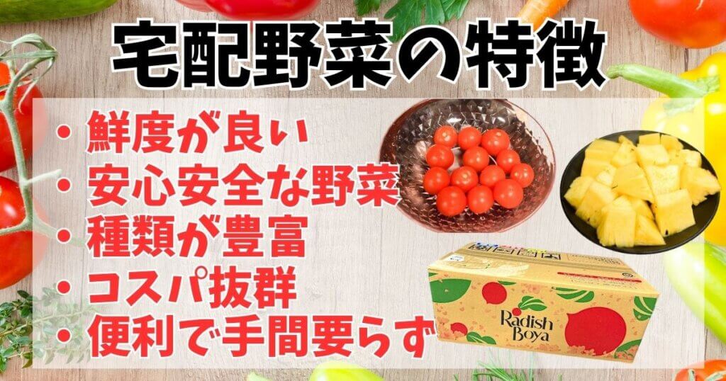 野菜宅配は手軽においしい野菜を楽しめるサービス