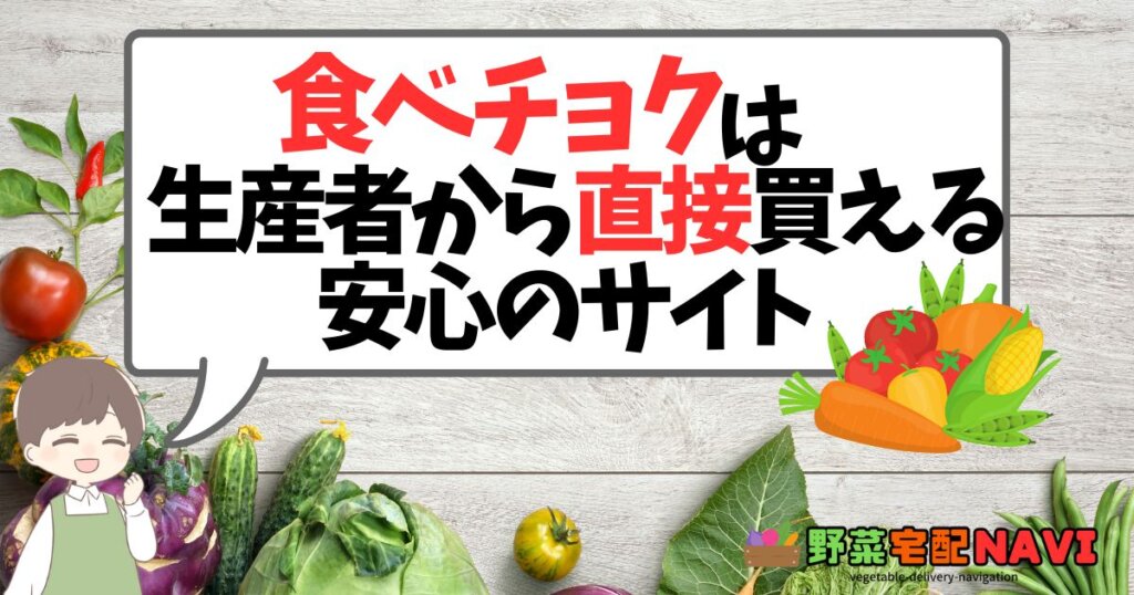 まとめ：食べチョクは生産から野菜が直接買えて安心